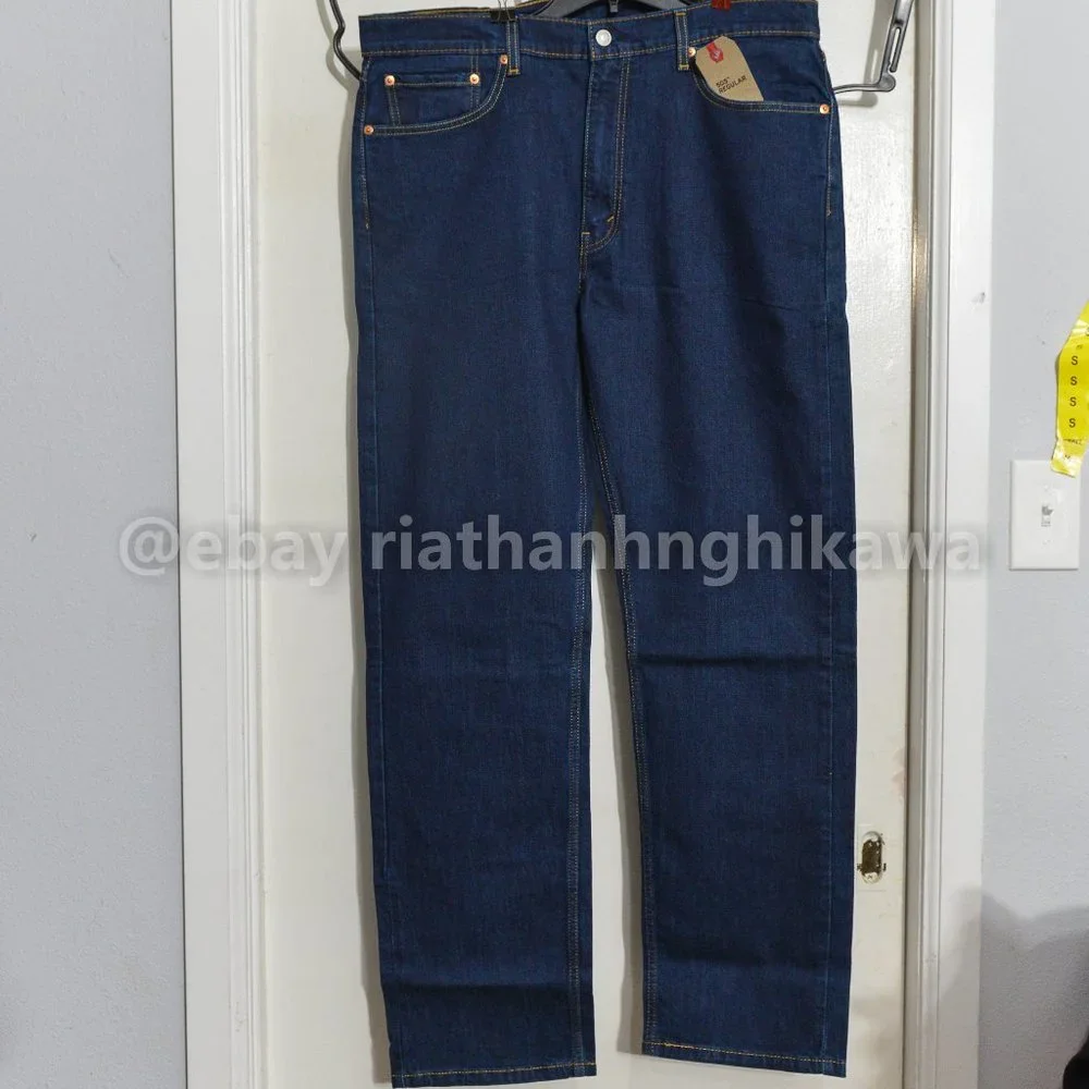 Levi's Men's 505 Jean DARK BLUE